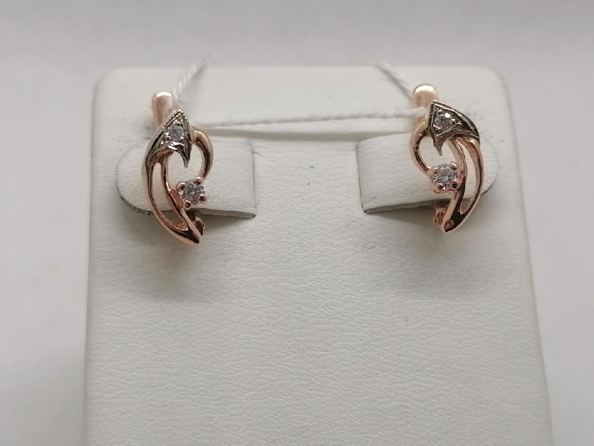 СЕРЬГИ С КАМНЯМИ (Au 585)