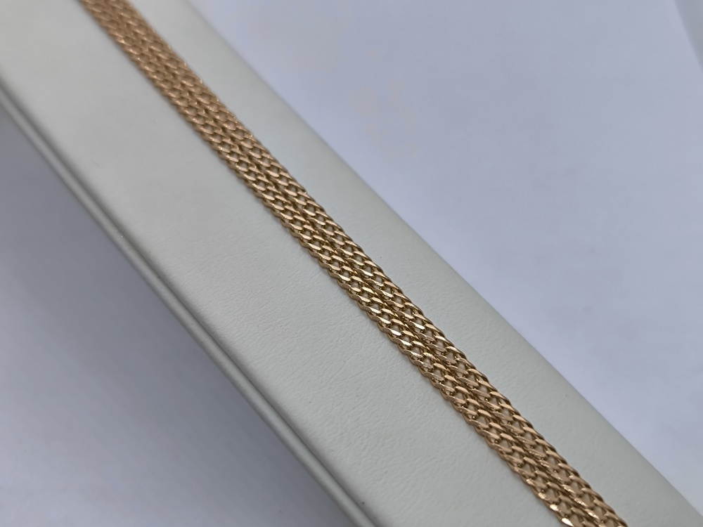 ЦЛР2585 ЦЕПЬ ПОЛНОВЕСНАЯ Ромб двойной (Au 585)