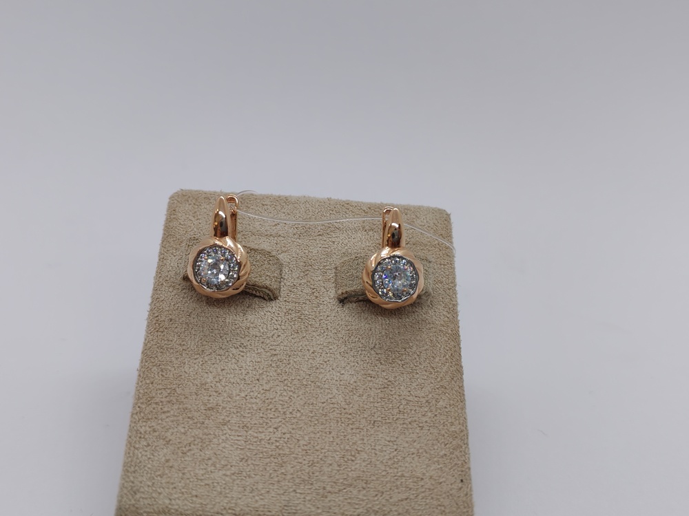 СЕРЬГИ С КАМНЯМИ (Au 585)