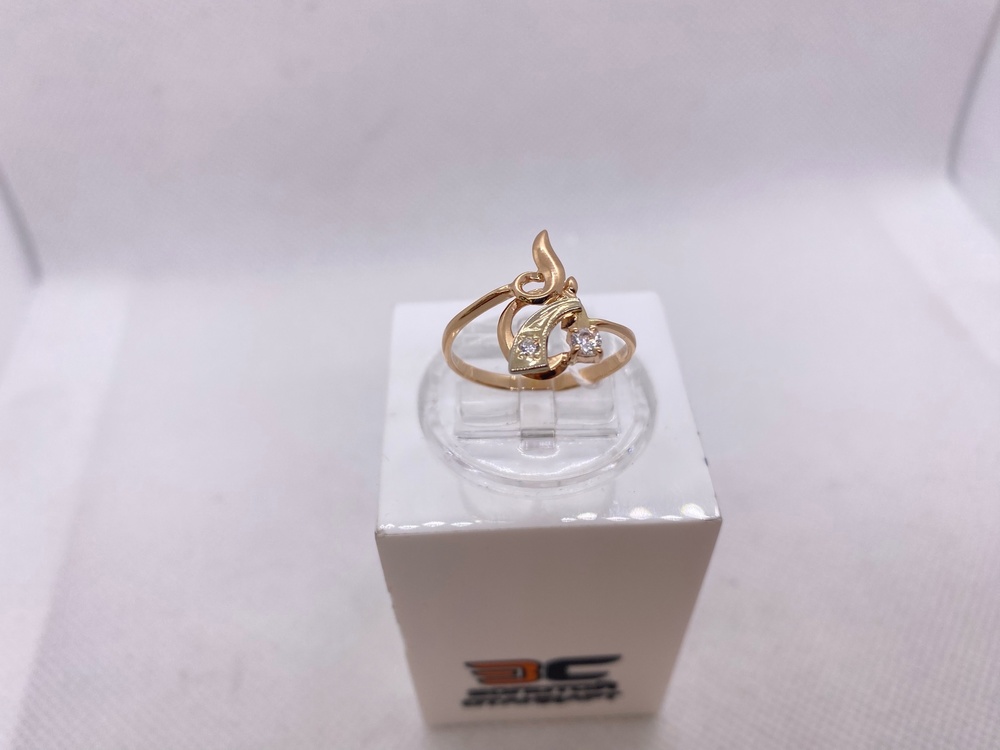 КОЛЬЦО С КАМНЯМИ (Au 585)