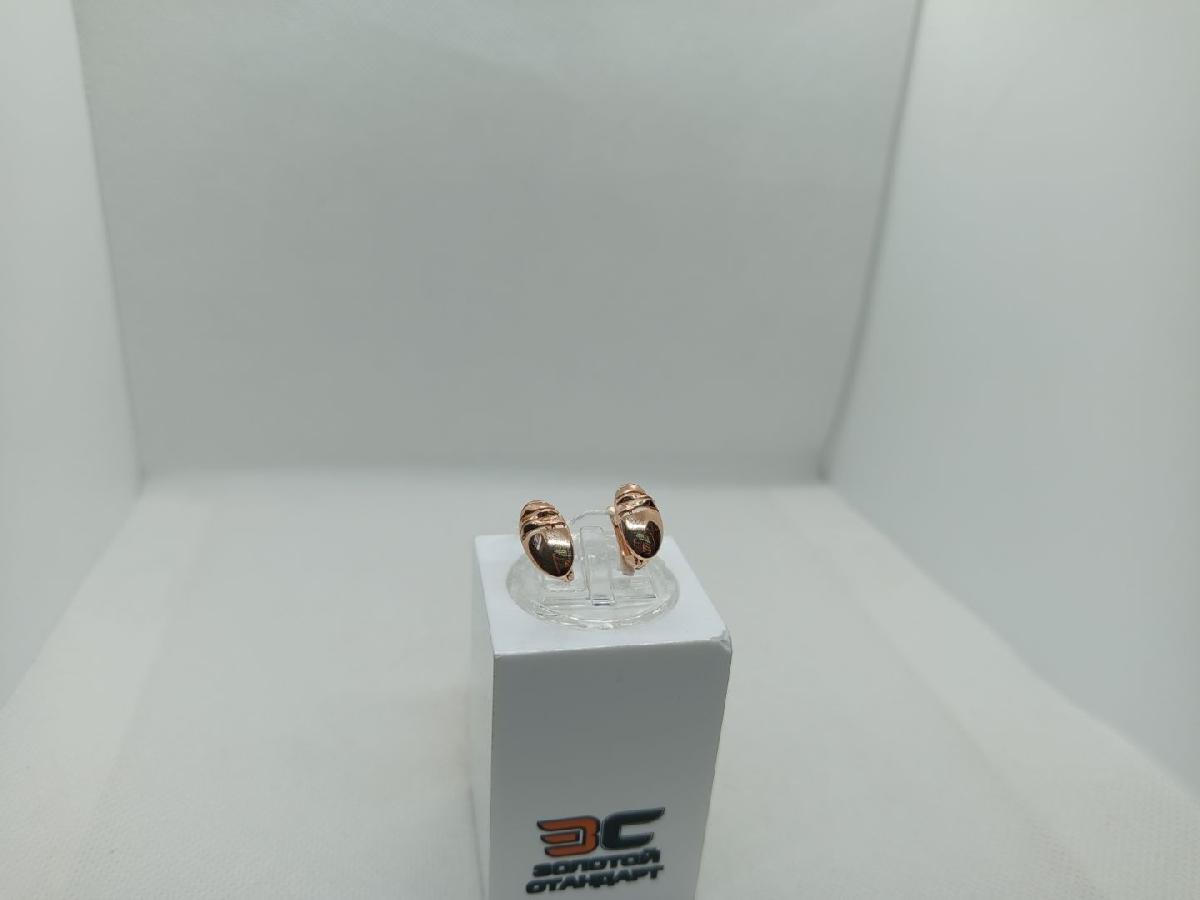 СБКМ585 СЕРЬГИ БЕЗ КАМНЯ (Au 585)