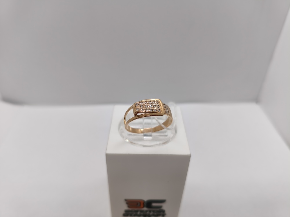 КОЛЬЦО С КАМНЯМИ (Au 585)