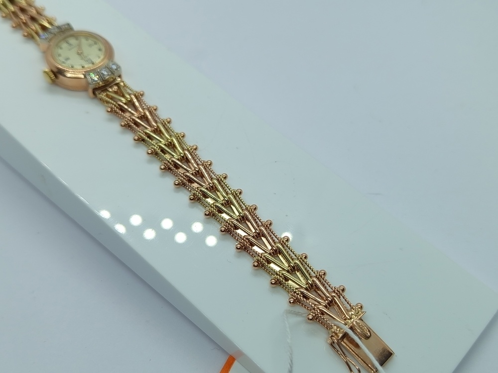 ЧАСЫ БРИЛЛИАНТ Au 585