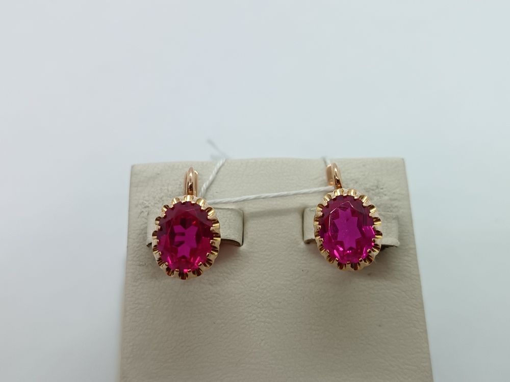 СЕРЬГИ С КАМНЕМ (Au 583)