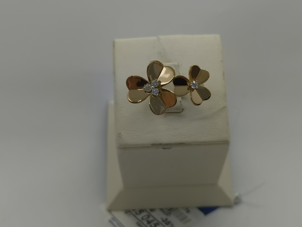 КОЛЬЦО С КАМНЯМИ (Au 585)