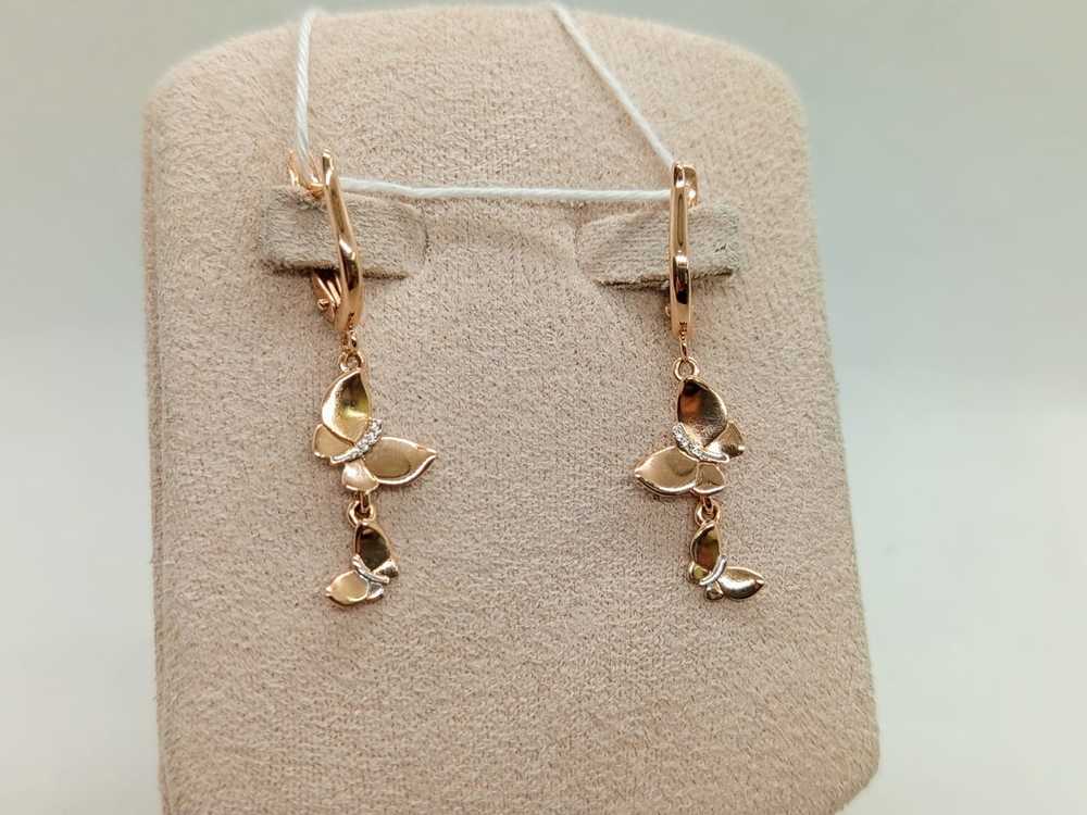 СЕРЬГИ С КАМНЯМИ (Au 585)