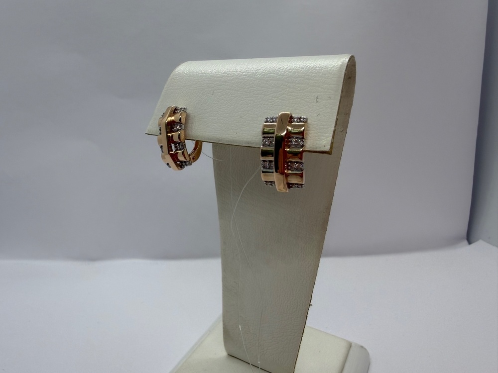 СЕРЬГИ С КАМНЯМИ (Au 585)