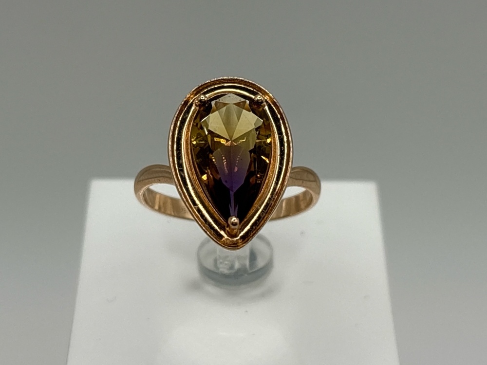 КОЛКМ585 КОЛЬЦО С КАМНЕМ (Au 585)