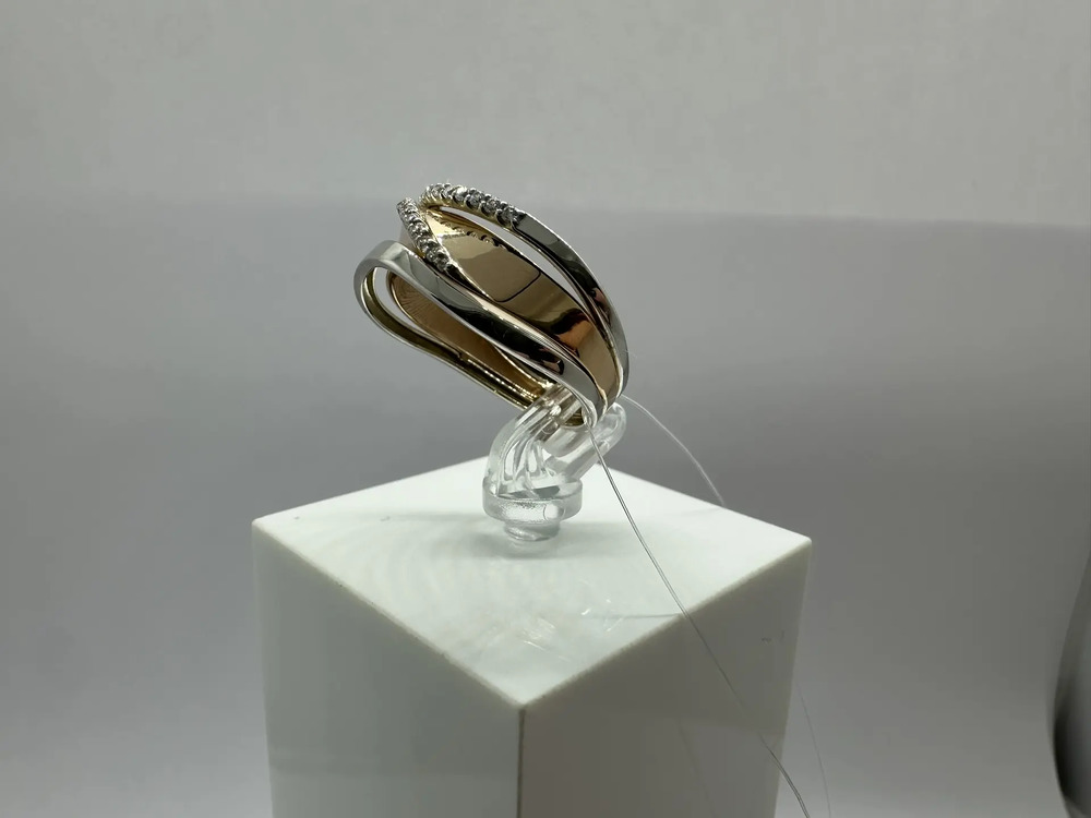 КОЛЬЦО С КАМНЯМИ (Au 585)