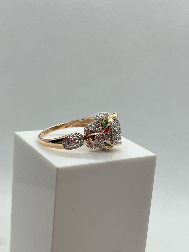 КОЛЬЦО С КАМНЯМИ (Au 585)