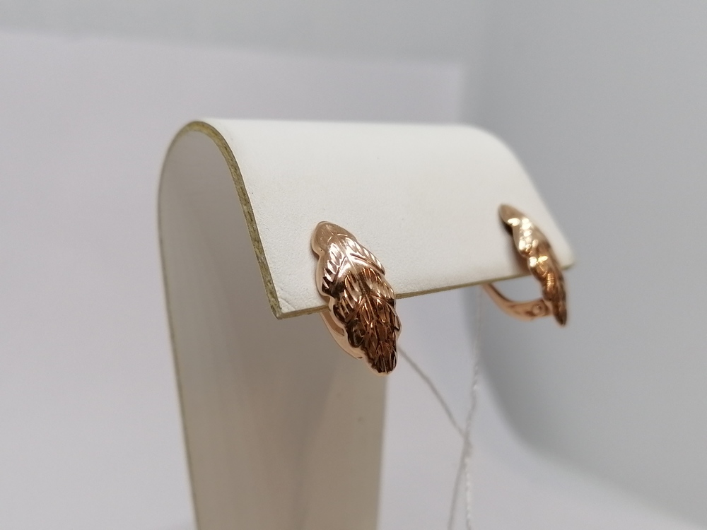 СЕРЬГИ БЕЗ КАМНЯ (Au 585)