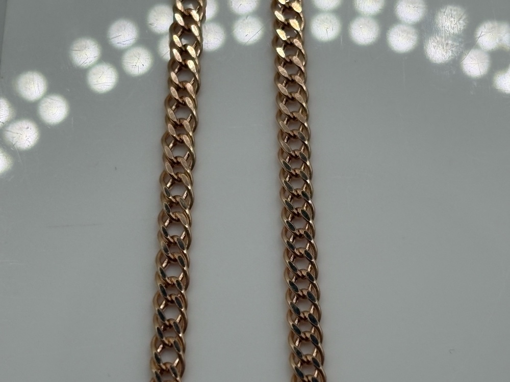 ЦЕПЬ ПУСТОТЕЛАЯ Ромб двойной (Au 585)