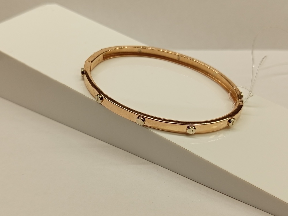 бр1439 БРАСЛЕТ ЖЕСТКИЙ без камня (Au 585)