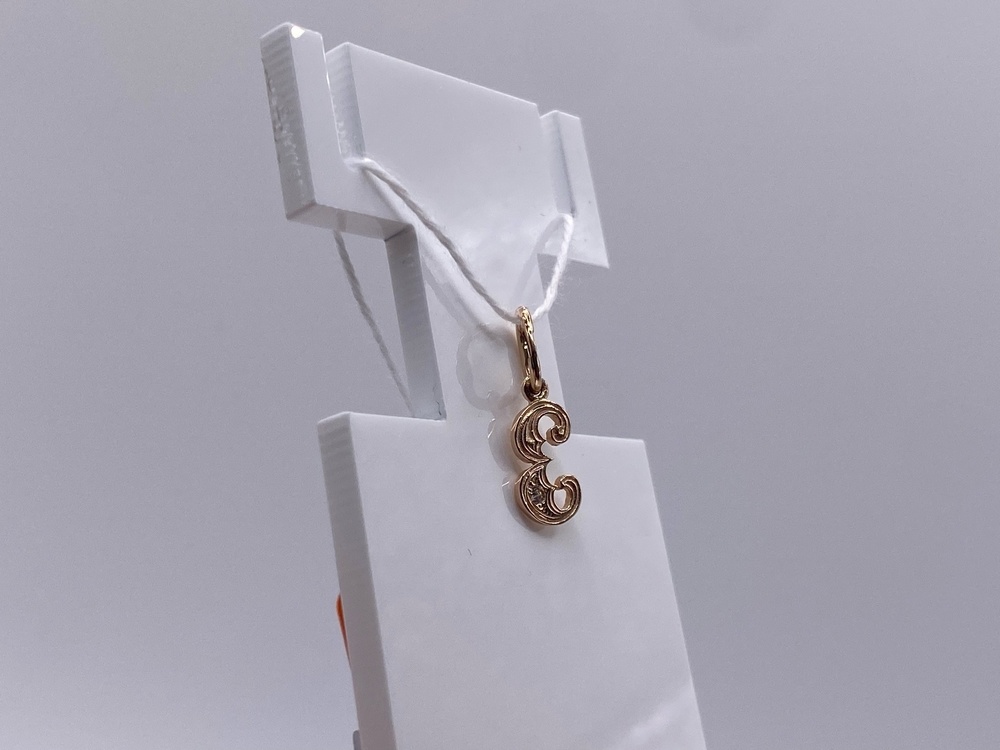 ПОДВЕСКА БУКВА Е Au 585