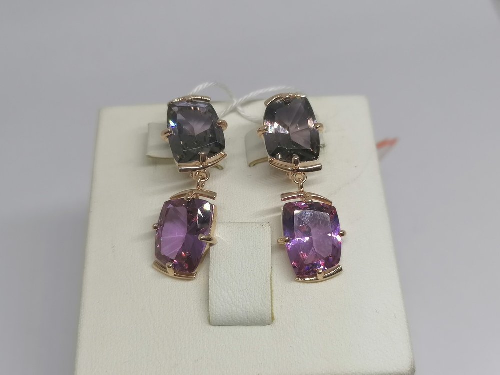 СЕРЬГИ С КАМНЯМИ (Au 585)