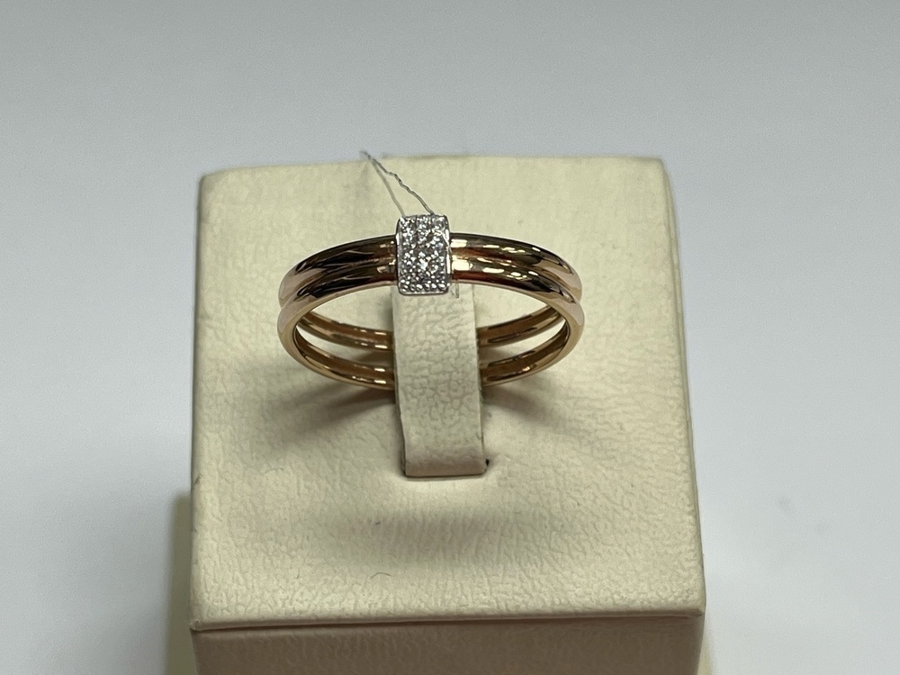 КОЛЬЦО С КАМНЯМИ (Au 585)