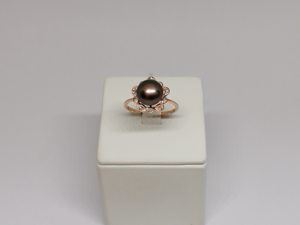 КОЛЬЦО С КАМНЯМИ (Au 585)