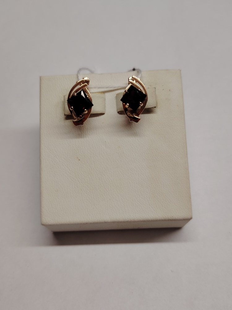 СЕРЬГИ С КАМНЕМ (Au 585)