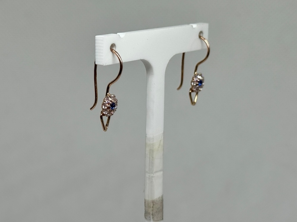 СКМИ585 СЕРЬГИ С КАМНЯМИ (Au 585)