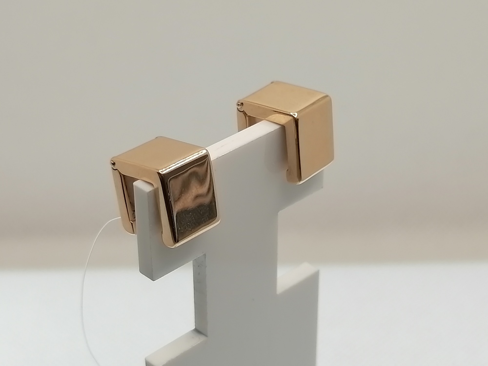 СЕРЬГИ КОНГО без камня (Au 585)