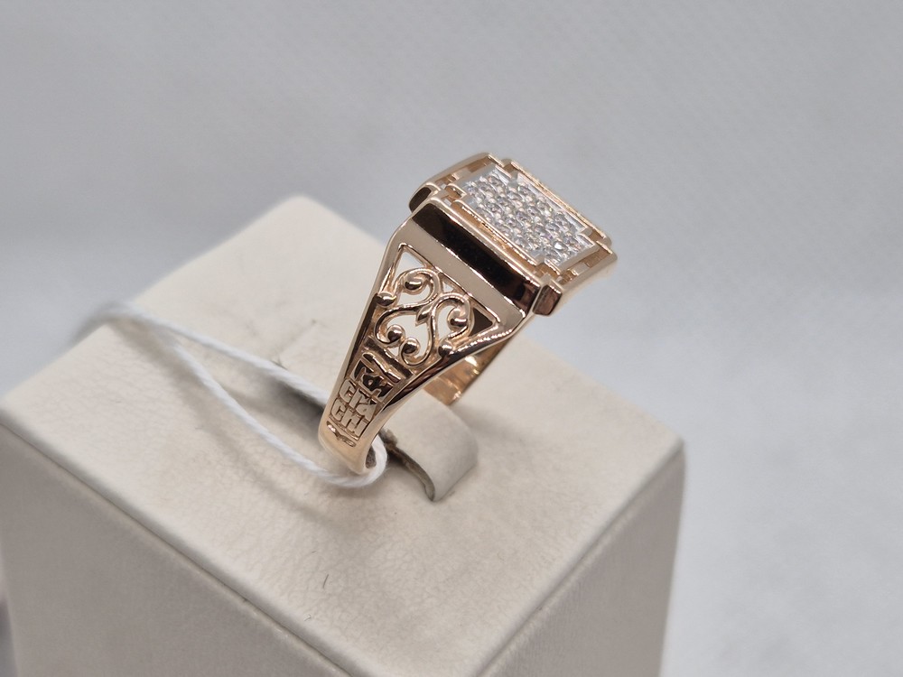 ПЕЧАТКА С КАМНЯМИ (Au 585)