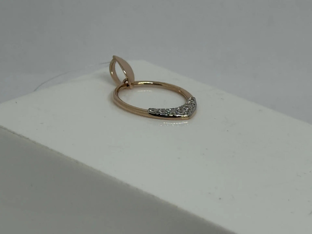 01-317889 ПОДВЕСКА С КАМНЯМИ (Au 585)