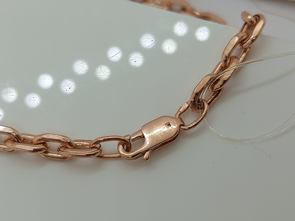 БРАСЛЕТ ПУСТОТЕЛЫЙ Якорное (Au 585)