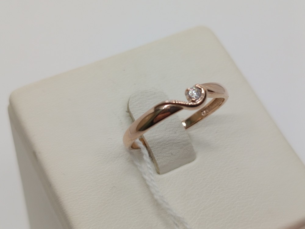 КОЛКМ585 КОЛЬЦО С КАМНЕМ (Au 585)