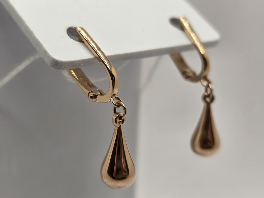 СЕРЬГИ БЕЗ КАМНЯ (Au 585)