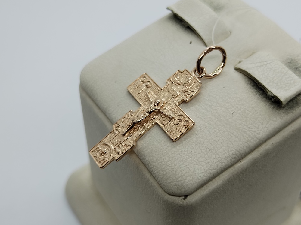 ПОДВЕСКА КРЕСТ без камня (Au 585)