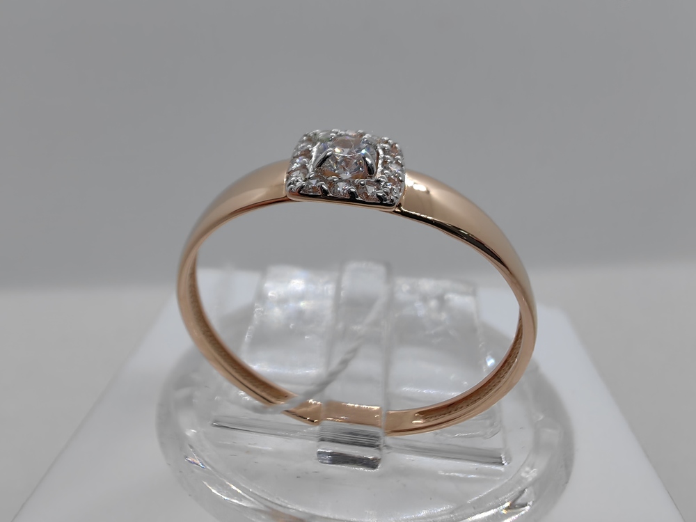 КОЛЬЦО С КАМНЯМИ (Au 585)