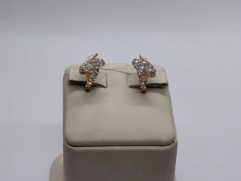 СКМИ585 СЕРЬГИ С КАМНЯМИ (Au 585)