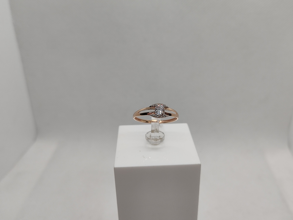 КОЛЬЦО С КАМНЯМИ (Au 585)