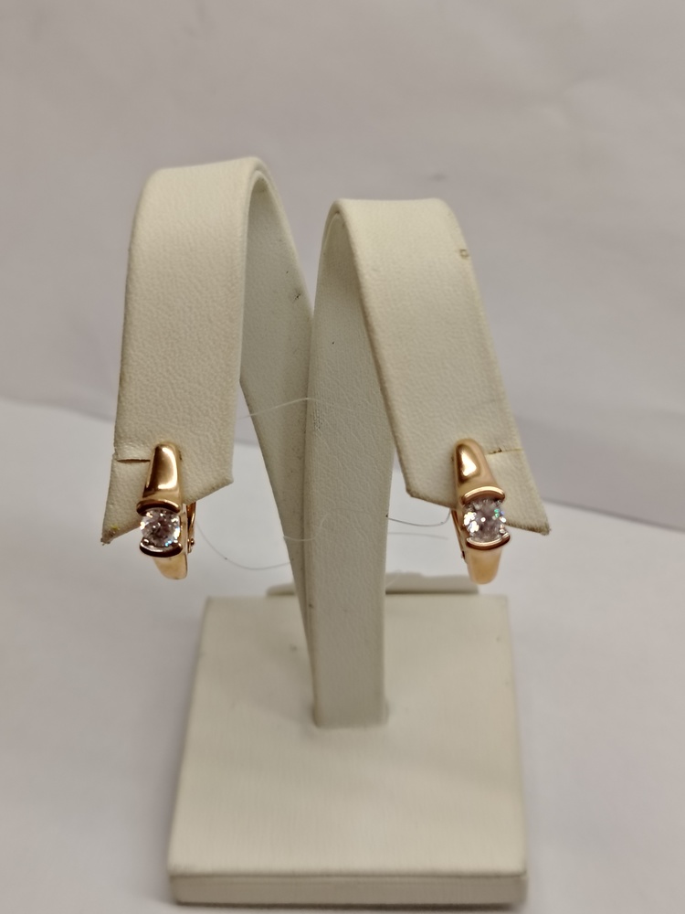 СЕРЬГИ С КАМНЕМ (Au 585)