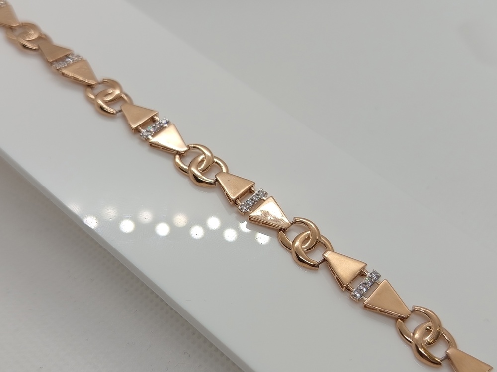 БРАСЛЕТ С КАМНЯМИ (Au 585)