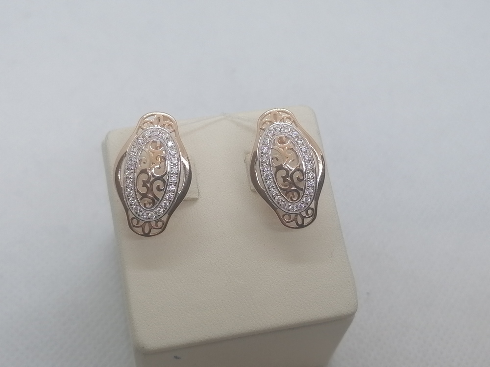 СЕРЬГИ С КАМНЯМИ (Au 585)