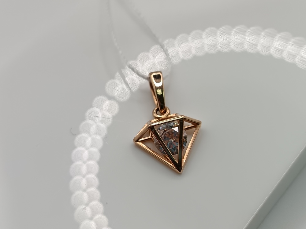 ПОДКМ585 ПОДВЕСКА С КАМНЕМ (Au 585)