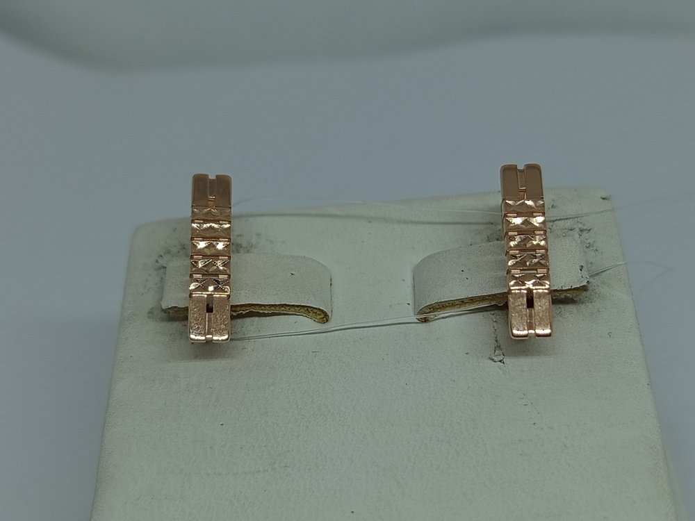 СЕРЬГИ БЕЗ КАМНЯ (Au 585)