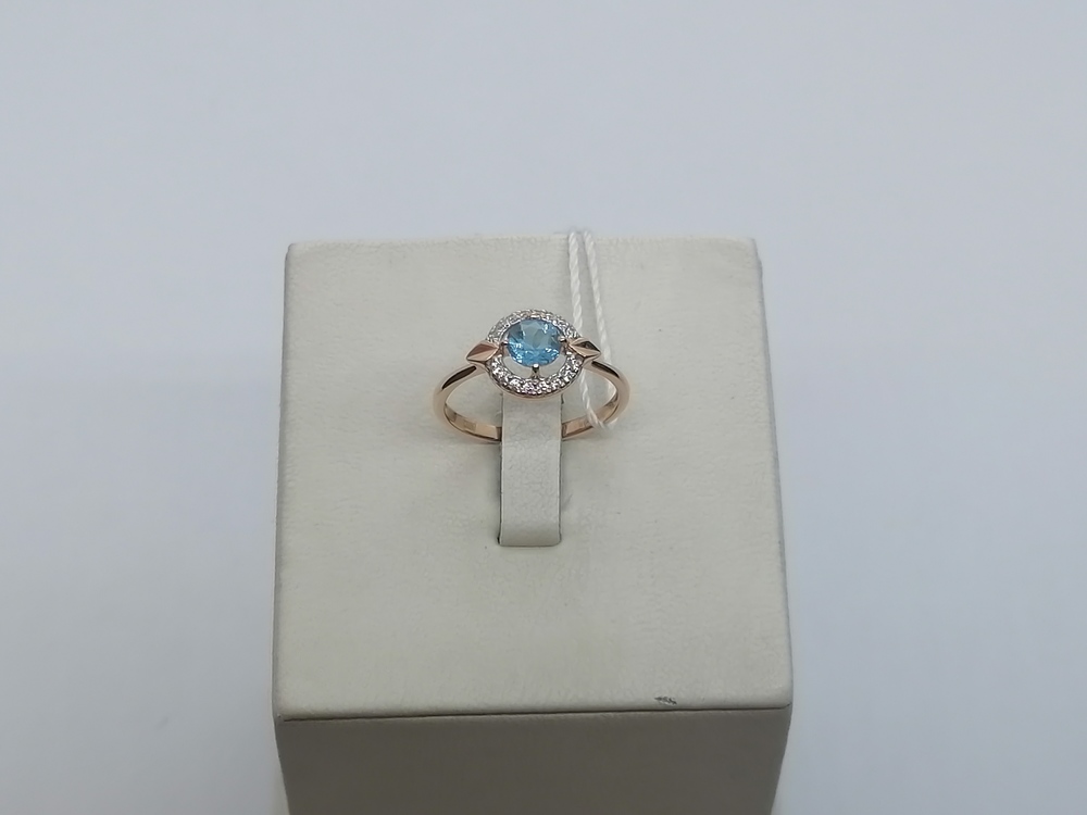 КОЛЬЦО С КАМНЯМИ (Au 585)