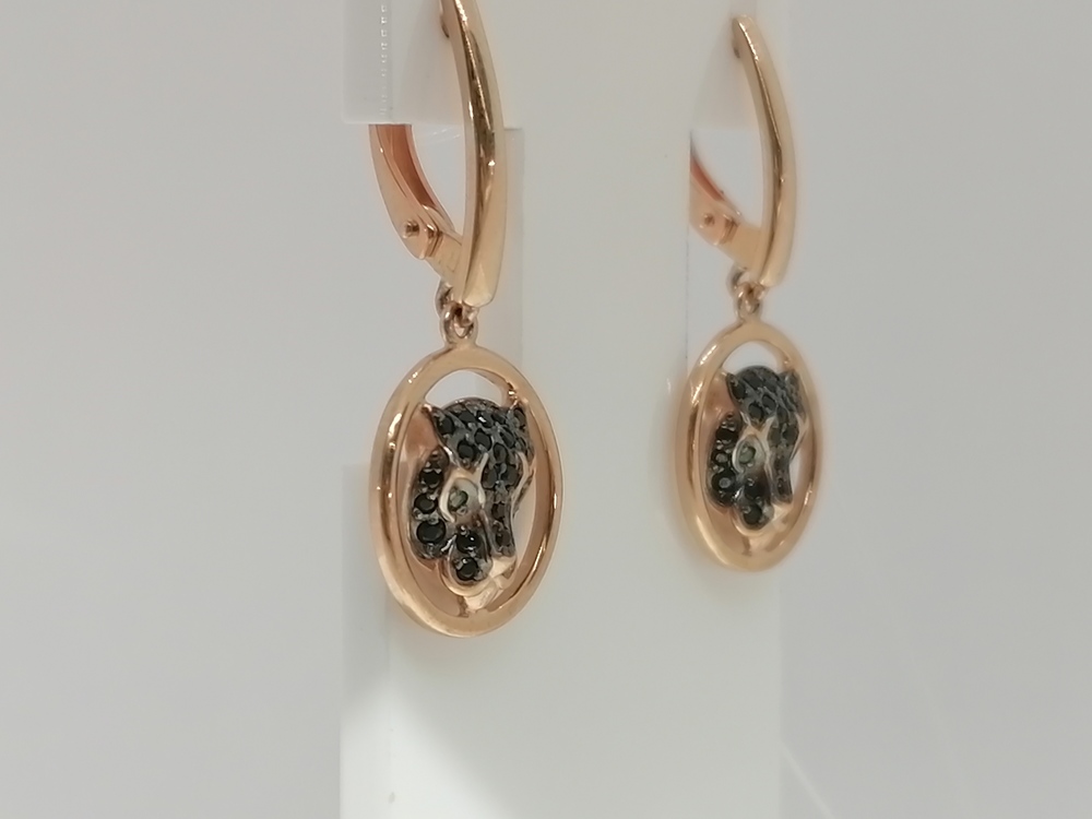 СЕРЬГИ С КАМНЯМИ (Au 585)