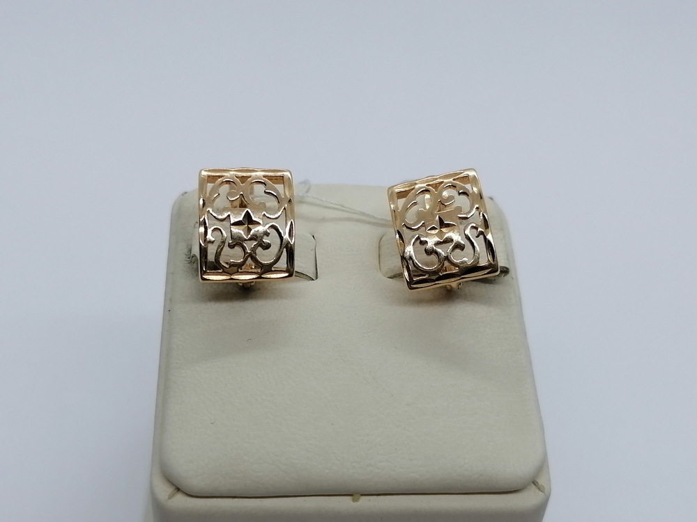 СЕРЬГИ БЕЗ КАМНЯ (Au 585)