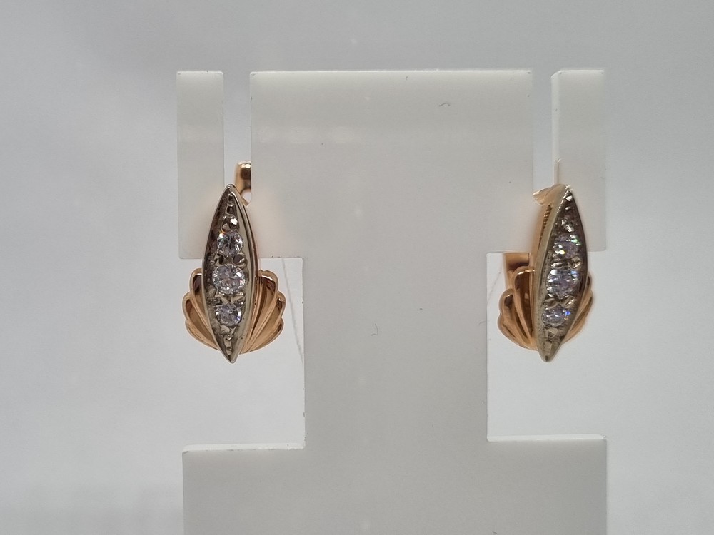 СЕРЬГИ С КАМНЯМИ (Au 585)