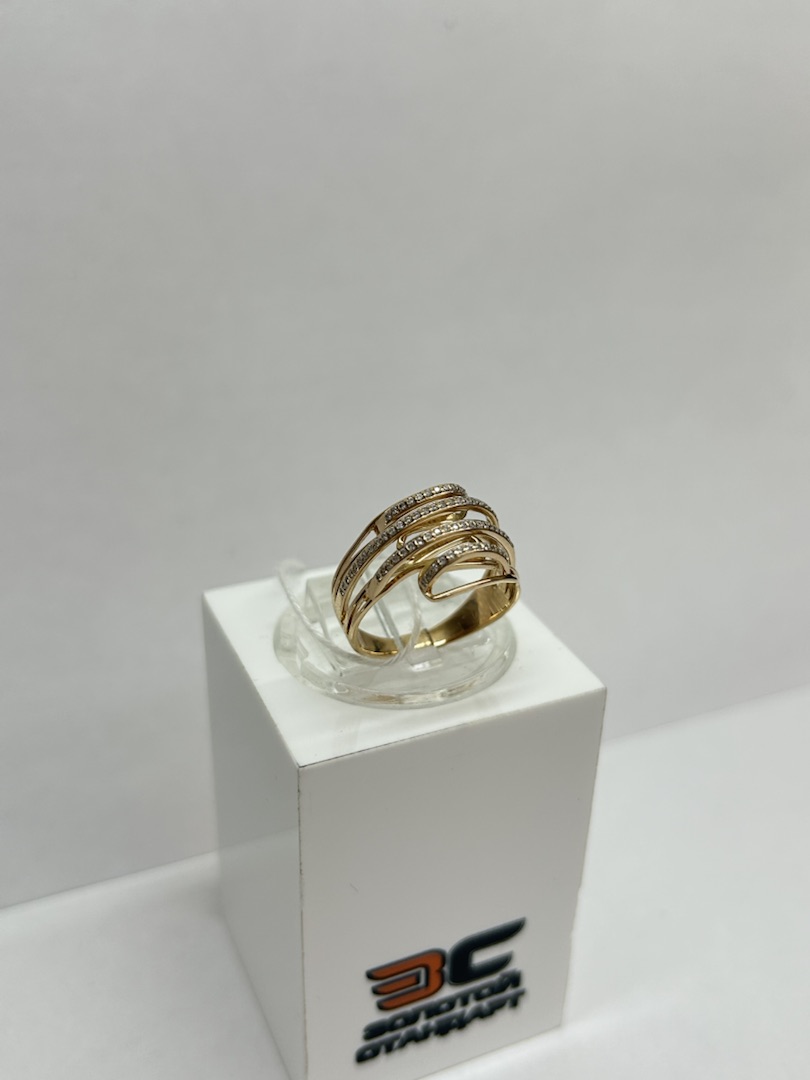 КОЛЬЦО С КАМНЯМИ (Au 585)