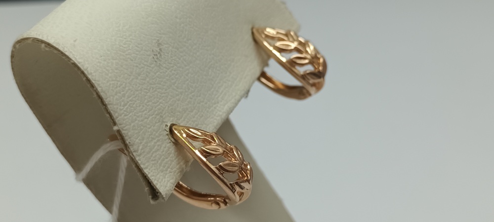 СЕРЬГИ БЕЗ КАМНЯ (Au 585)