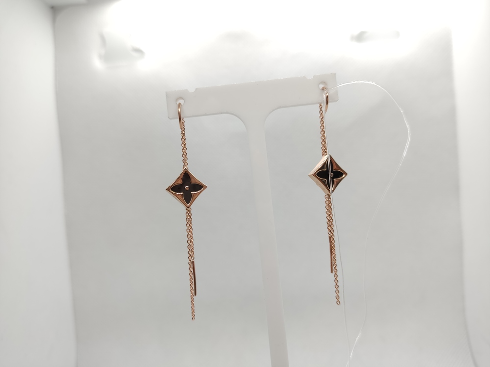 СЕРЬГИ ПРОДЕВКИ с камнем (Au 585)