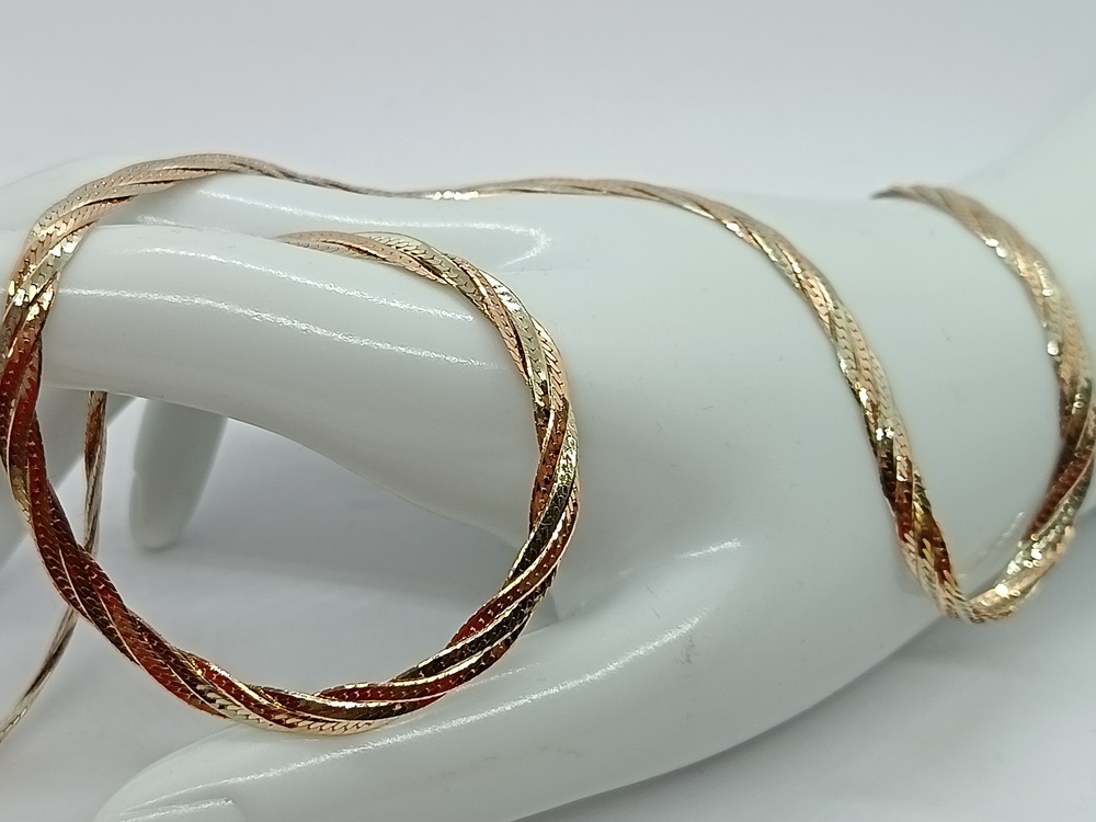 ЦЛКП585 ЦЕПЬ ПОЛНОВЕСНАЯ Косичка(париджина) (Au 585)