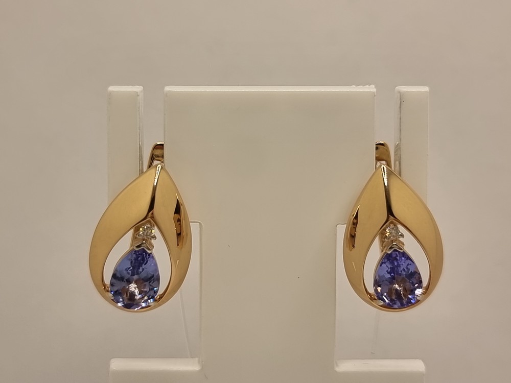 СЕРЬГИ С КАМНЯМИ (Au 585)