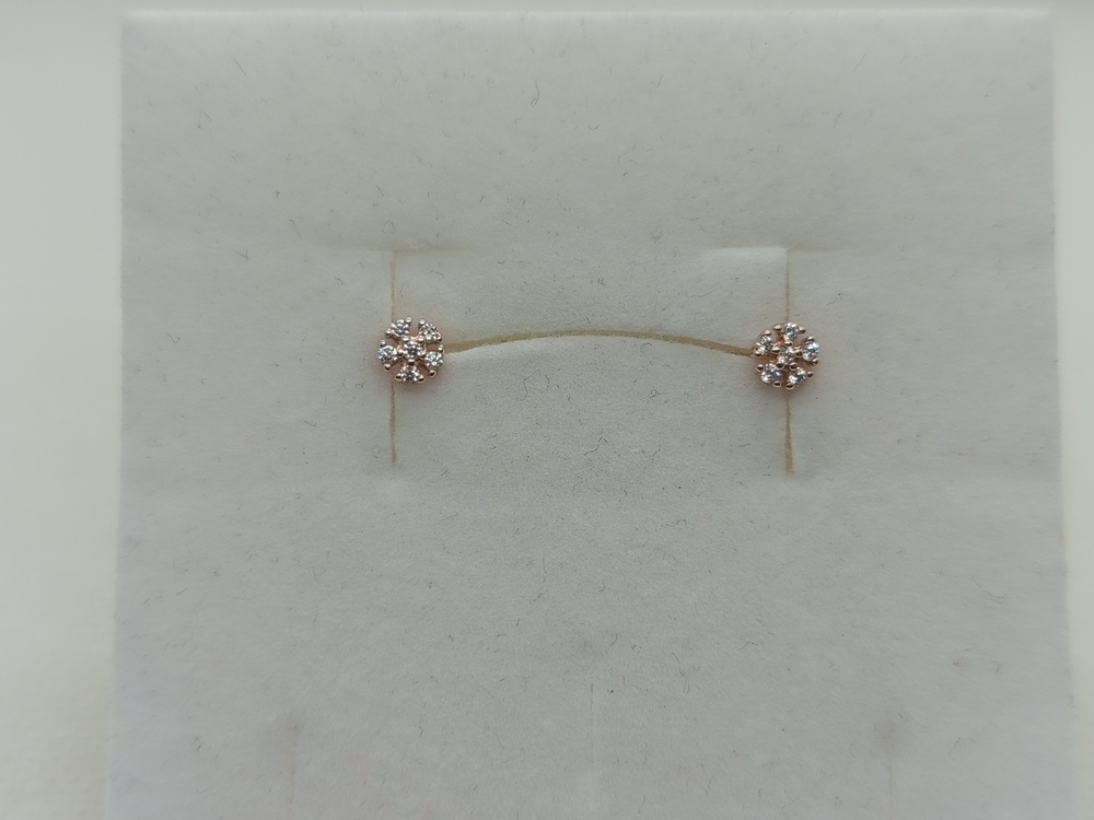 СКМИ585 СЕРЬГИ С КАМНЯМИ (Au 585)