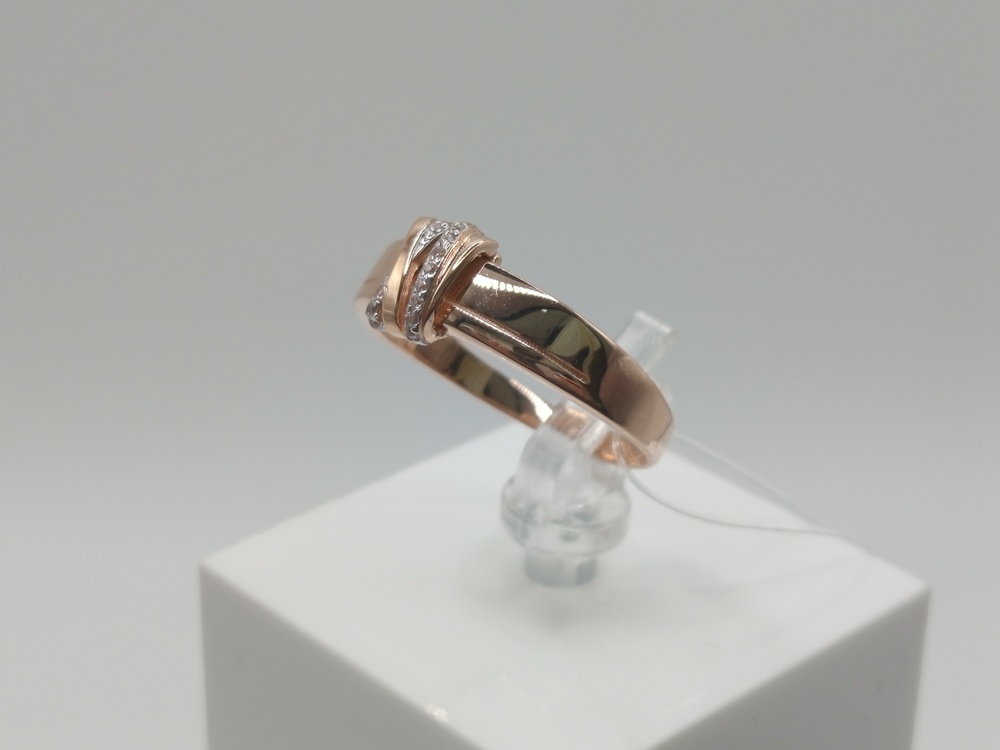 КОЛЬЦО С КАМНЯМИ (Au 585)