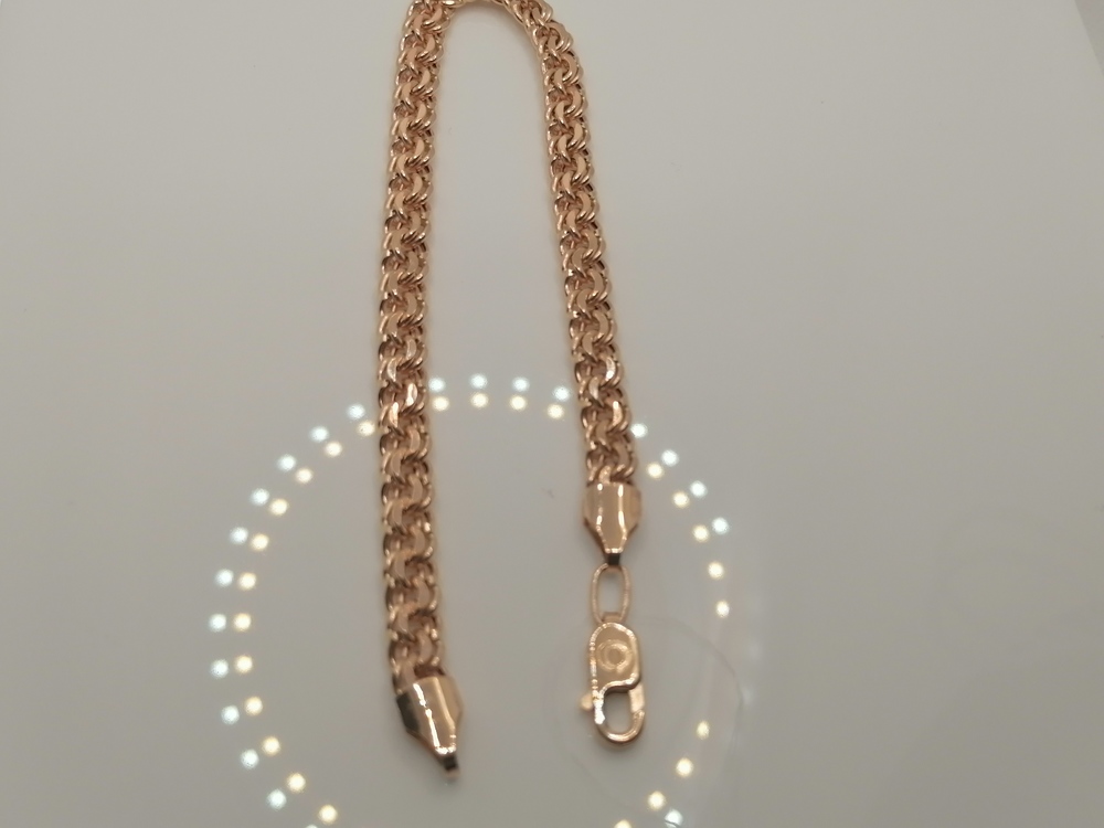 БРАСЛЕТ ПУСТОТЕЛЫЙ Бисмарк (Au 585)